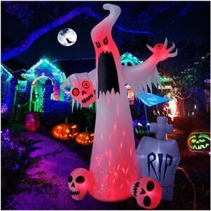 12 FT Halloween Inflatables Outdoor Halloween Blow Up Yard Decorations Horror